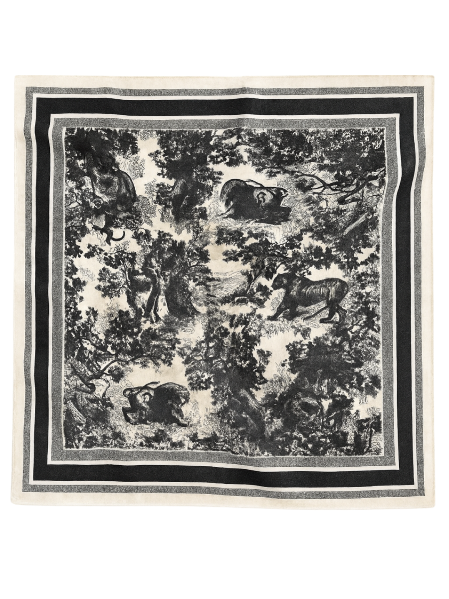 Apaszka 100% WISKOZA Toile de Jouy